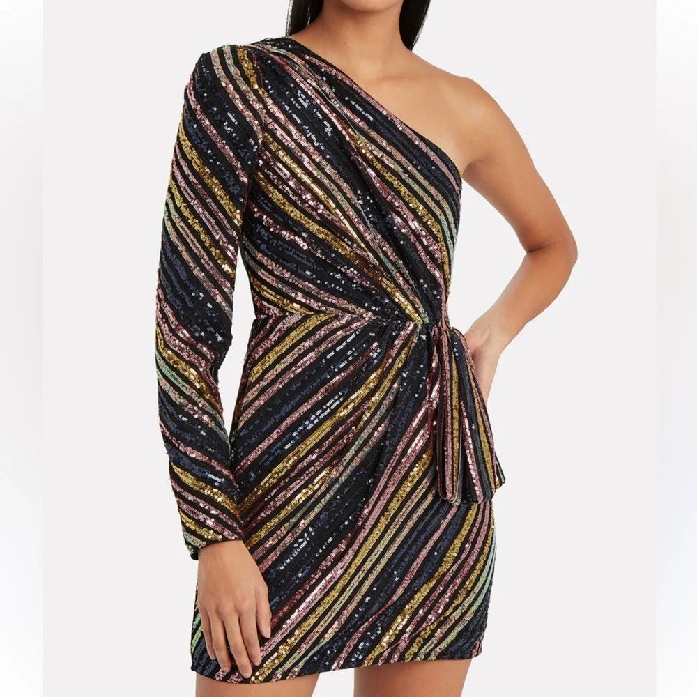 Sequin self-portrait dress